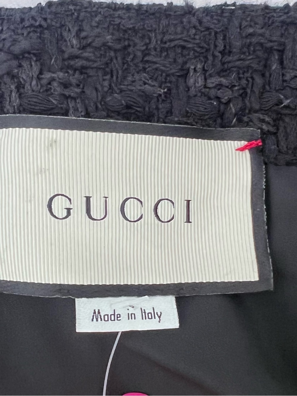 GUCCI Mustard Tweed Mini Skirt with Black Horsebit Waist - Picture 6 of 12